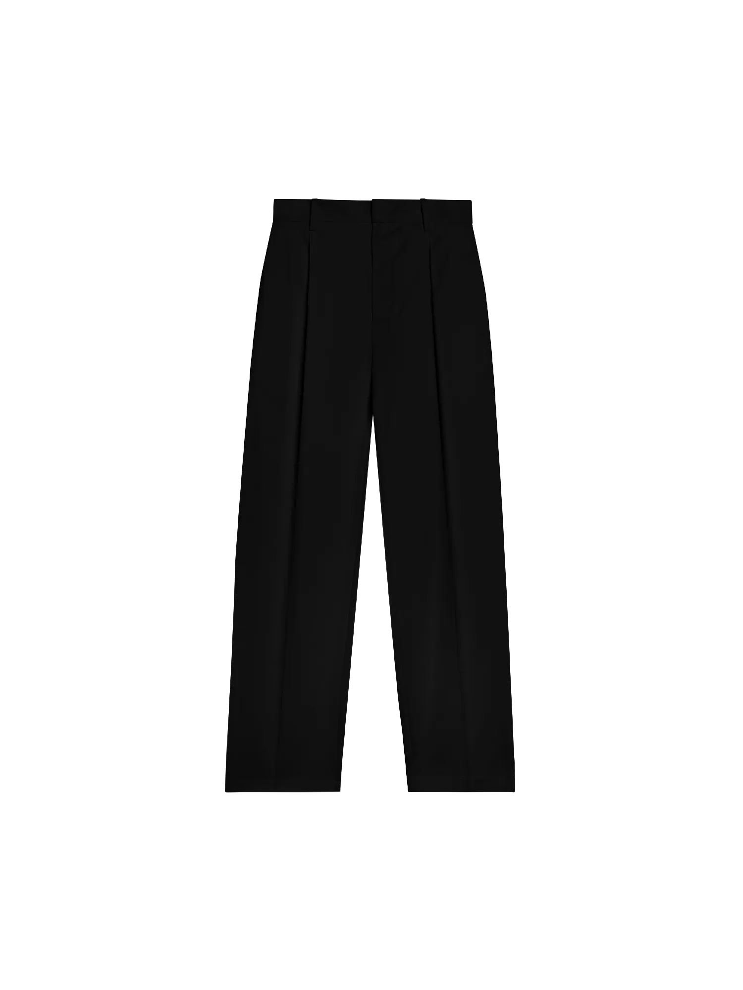 Organic Cotton Tailored Trousers-black