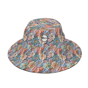 Posy Vintage Bucket Hat - Trendy Crochet Floral Design