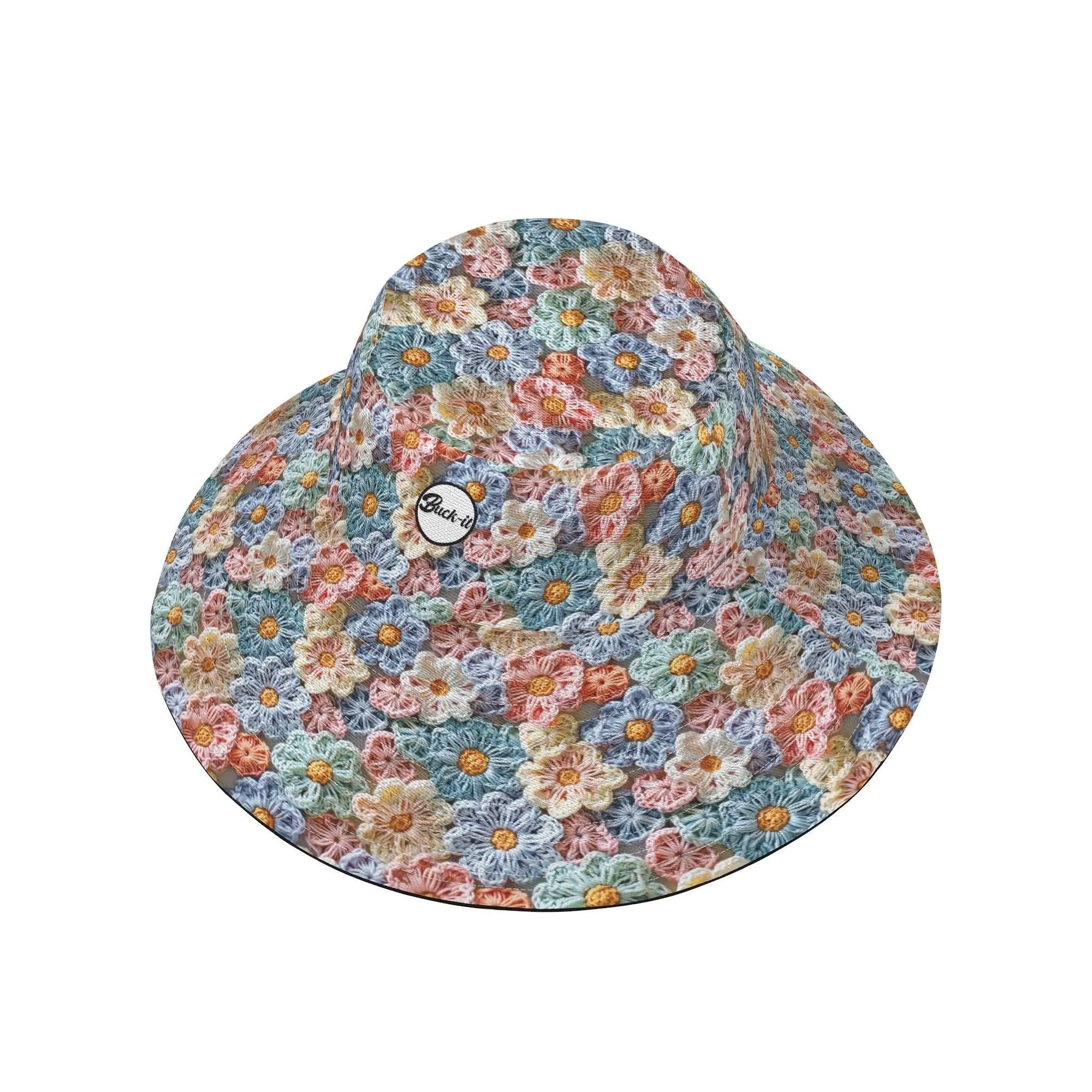 Posy Vintage Bucket Hat - Trendy Crochet Floral Design