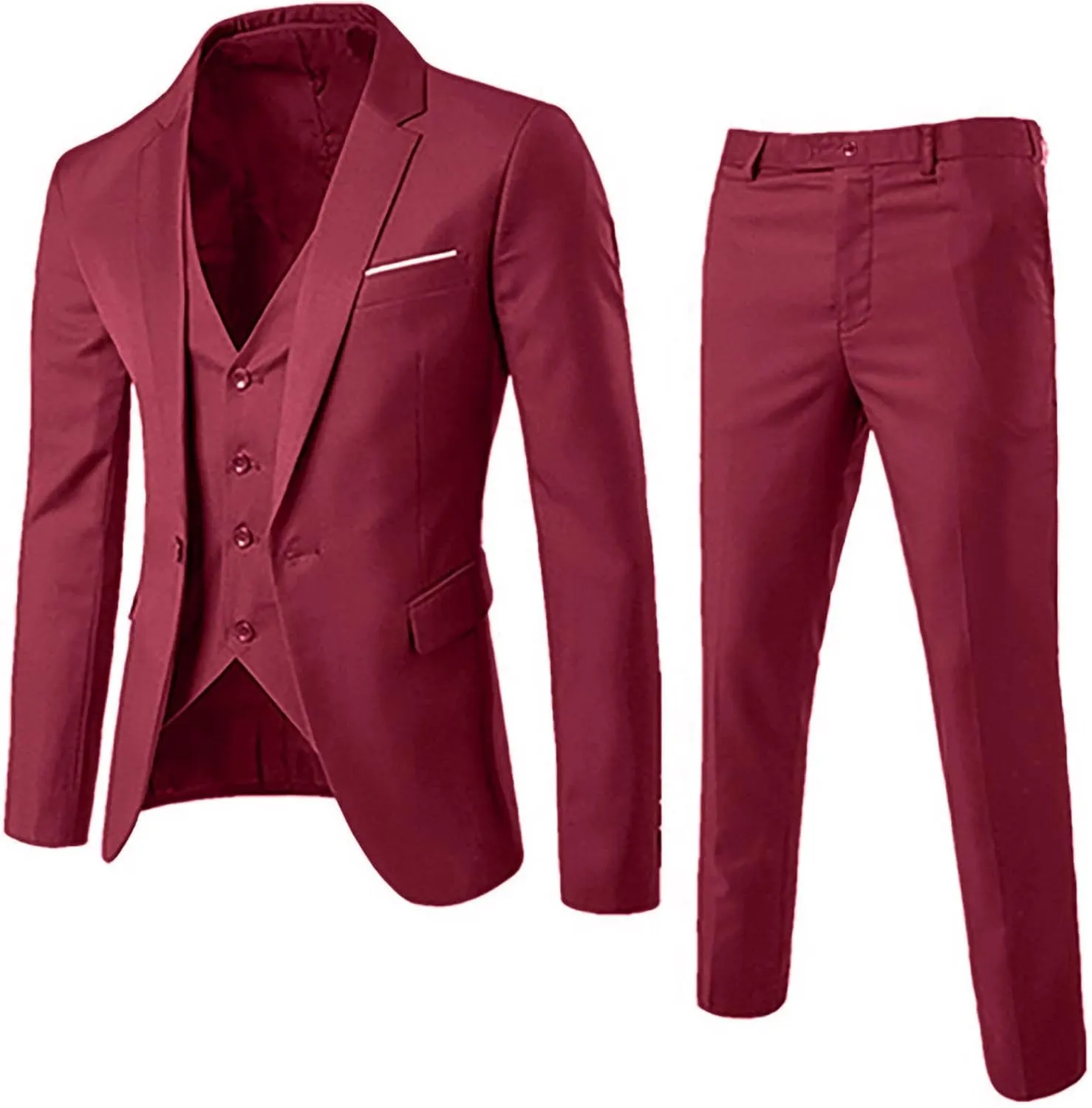 Prom Suits for Mens Tuxedo Suits Set Classic Black Slim Fit 2 Piece Wedding Big and Tall Blue Suit for Mens Blazers