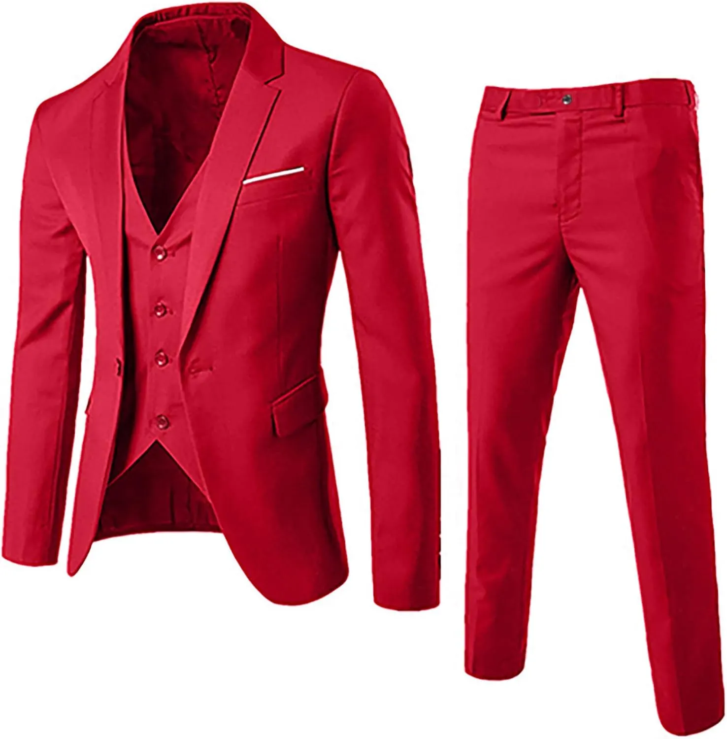 Prom Suits for Mens Tuxedo Suits Set Classic Black Slim Fit 2 Piece Wedding Big and Tall Blue Suit for Mens Blazers