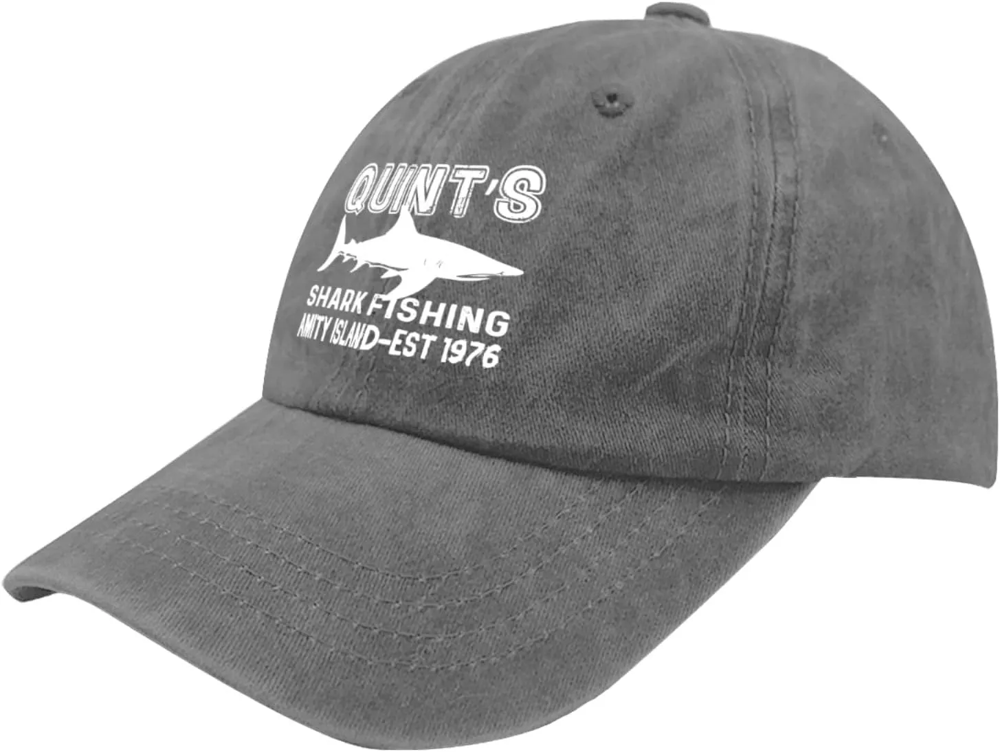 Quints Shark Fishing Amity Island EST 1977 Hat Men Funny Mesh Hats for Fall