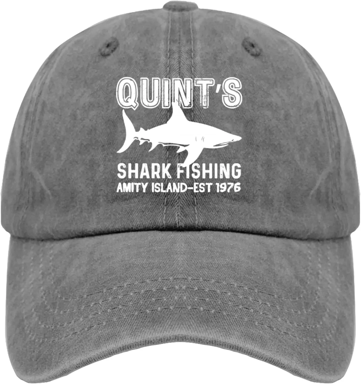 Quints Shark Fishing Amity Island EST 1977 Hat Men Funny Mesh Hats for Fall