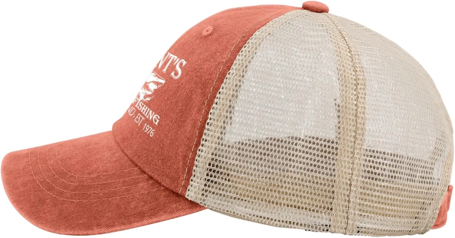 Quints Shark Fishing Amity Island EST 1978 Hat Trucker Hat Women Trendy Mesh Baseball Cap for Fall