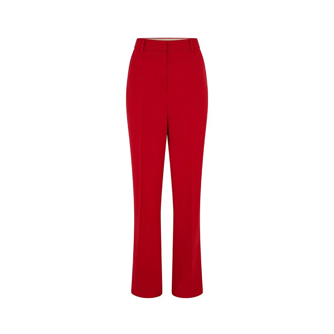 Red Quasar Tailored Wool Crepe Trouser