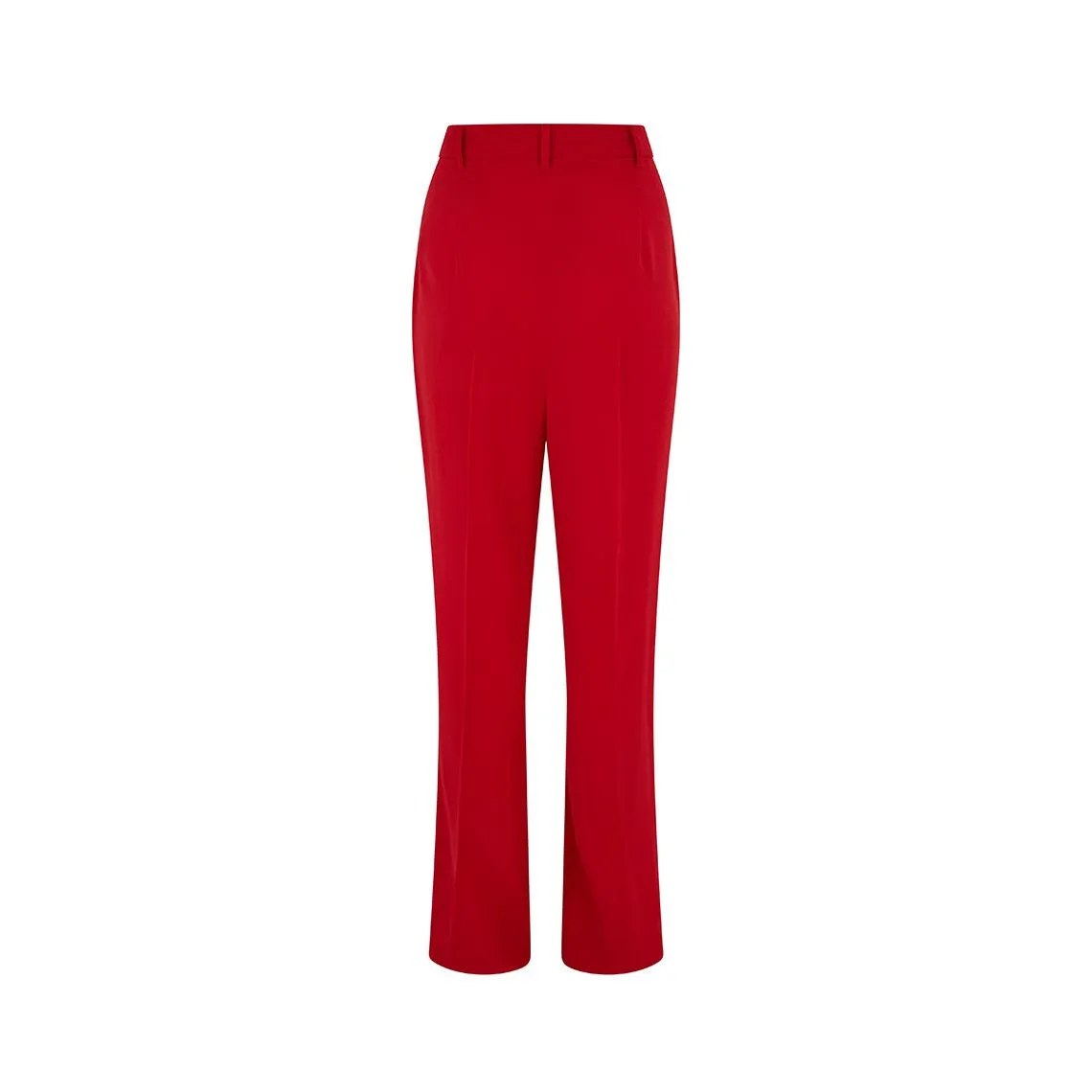Red Quasar Tailored Wool Crepe Trouser