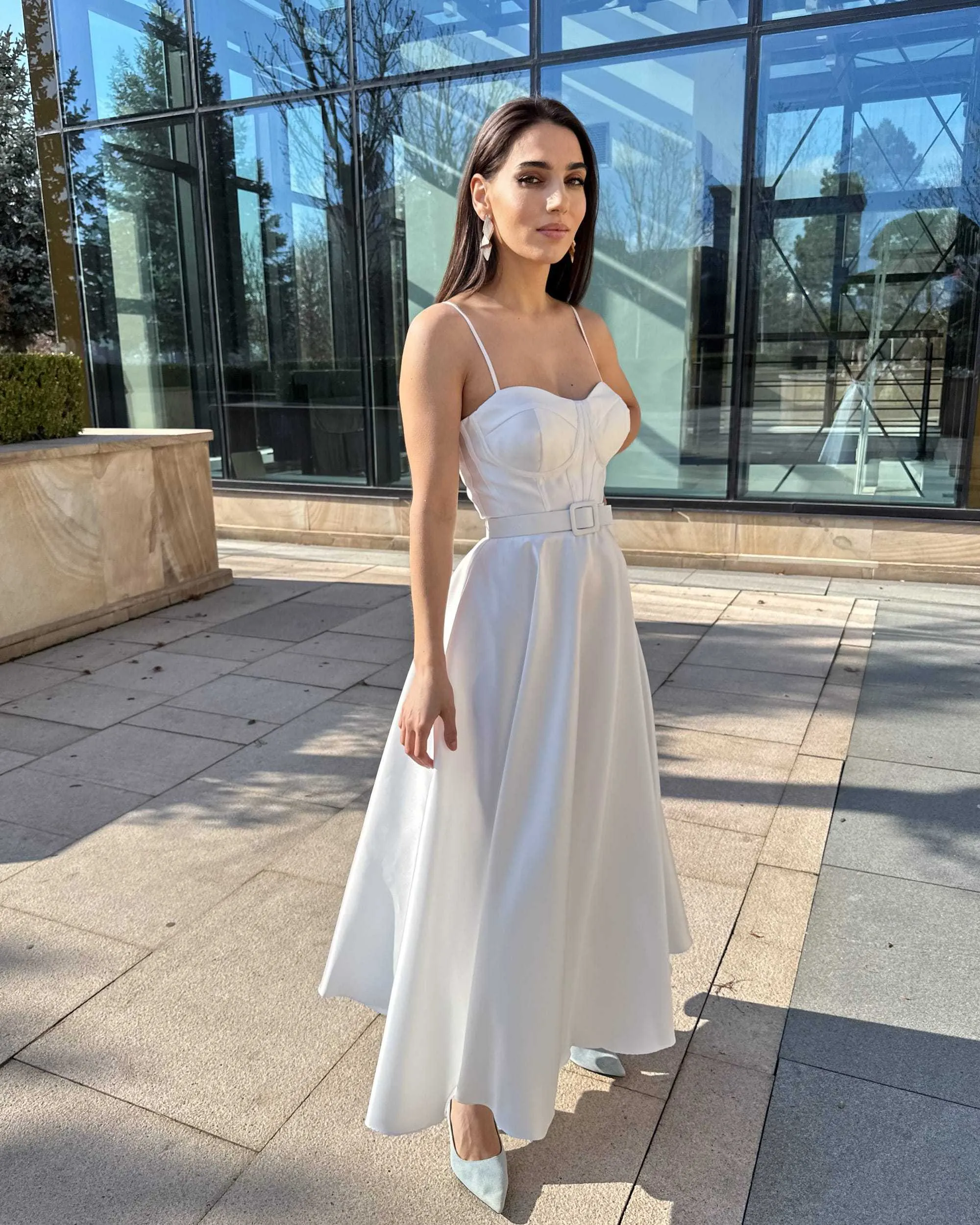 Rochie alba eleganta de cununie sau mireasa