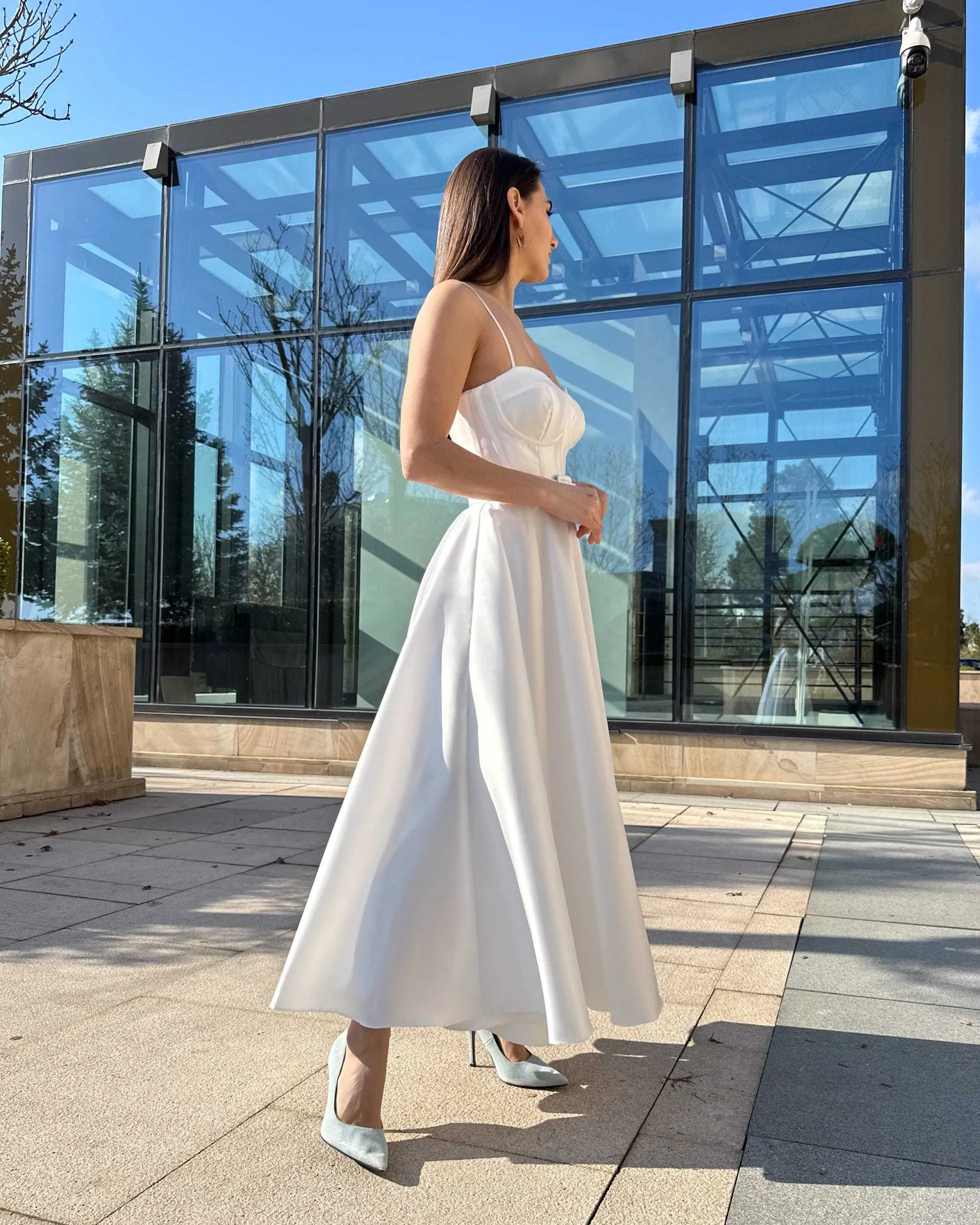 Rochie alba eleganta de cununie sau mireasa
