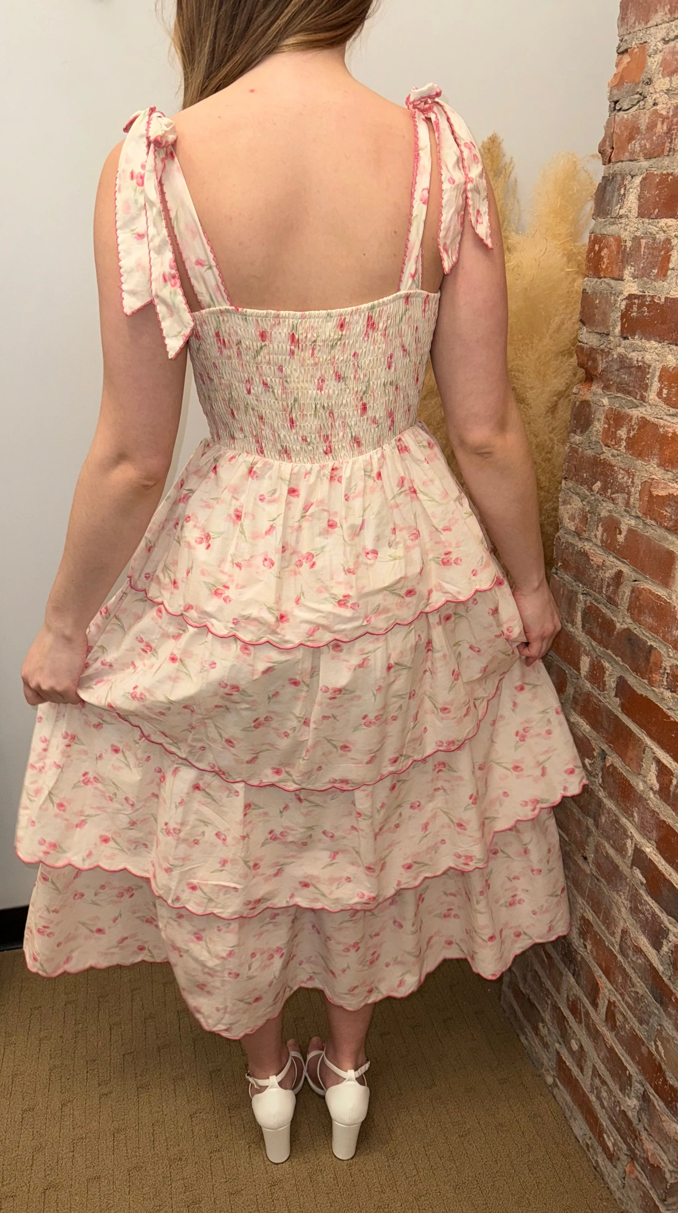 Rosebud Kiss Midi Dress