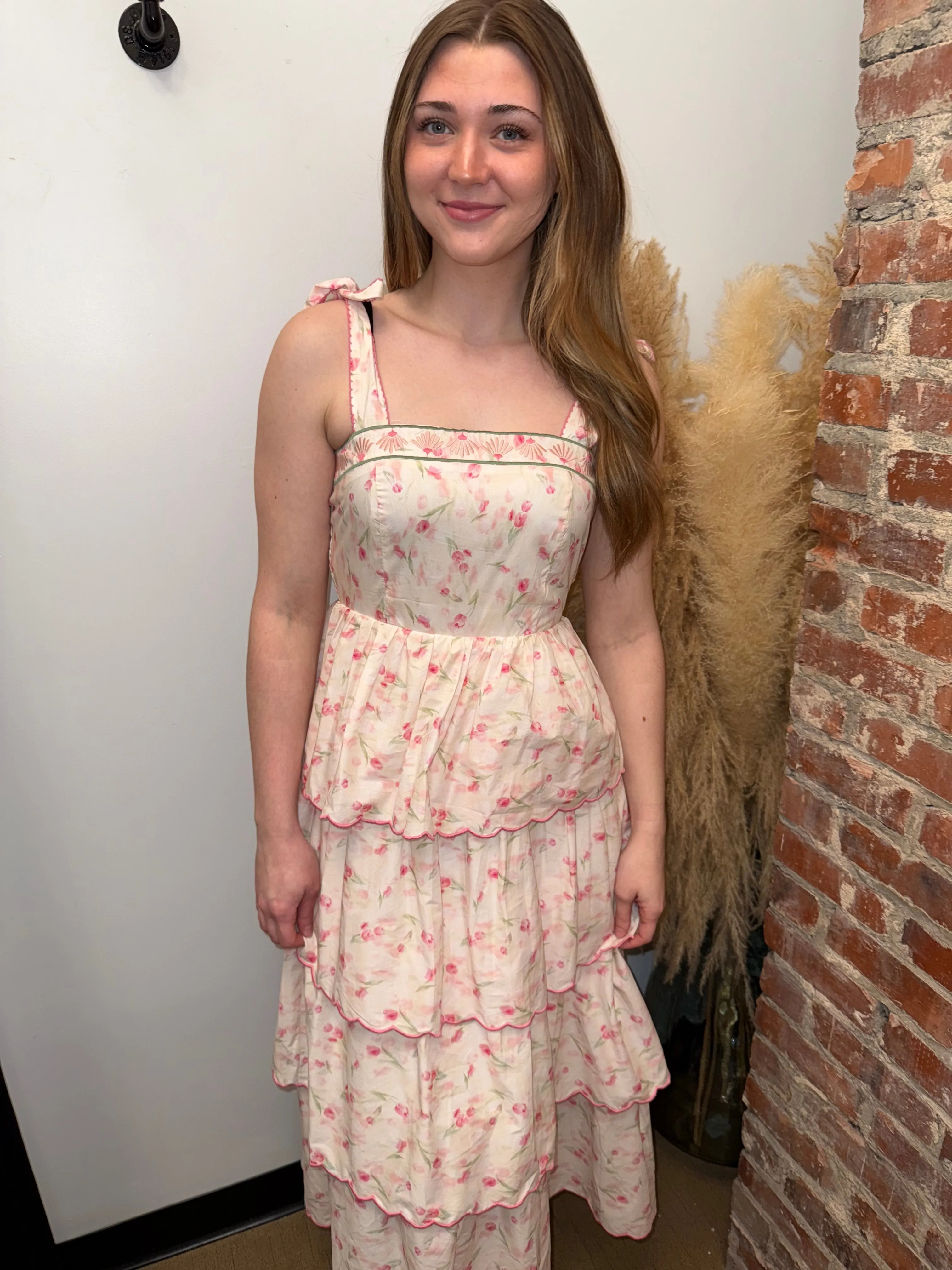 Rosebud Kiss Midi Dress