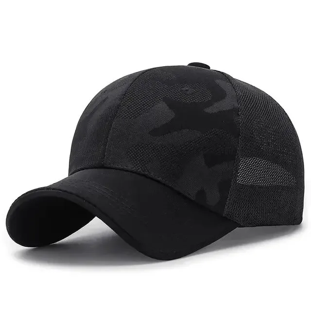 Sleek Camouflage Trucker Hat  - Fushia