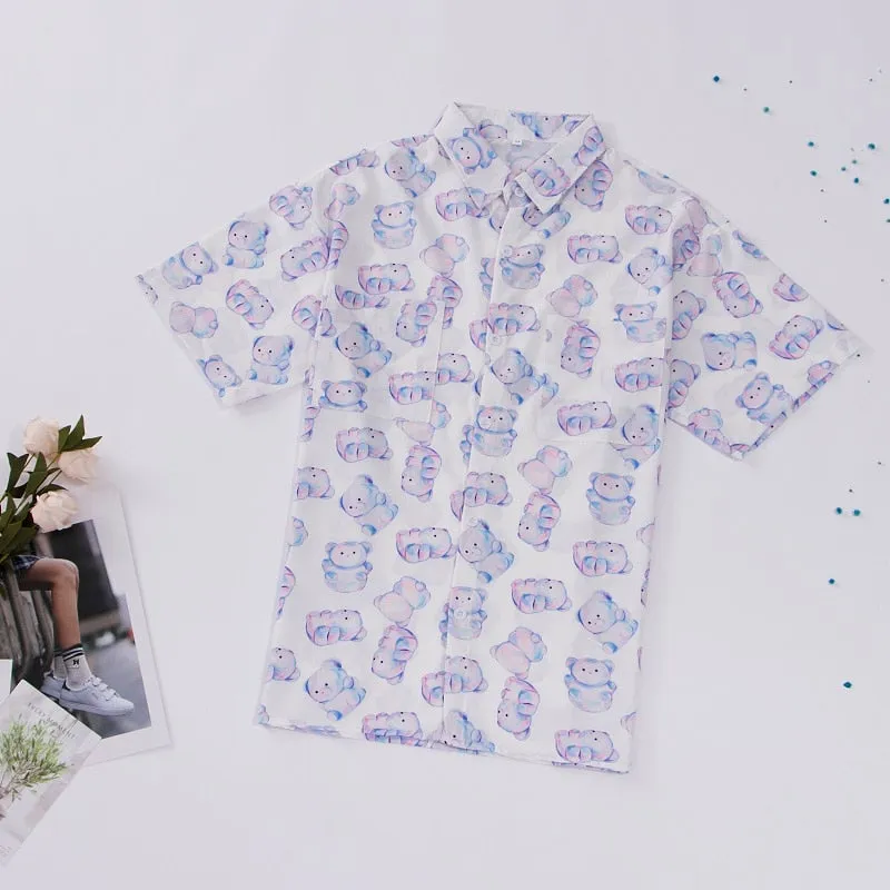 Soft Girl Bear Blouse