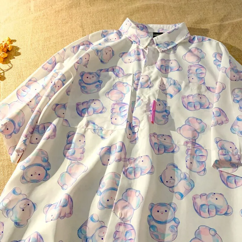 Soft Girl Bear Blouse