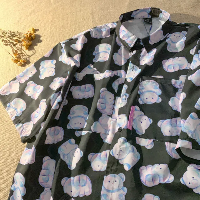 Soft Girl Bear Blouse