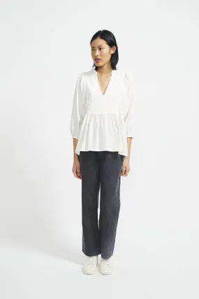 Staple - Iris Smock Blouse - Warm White