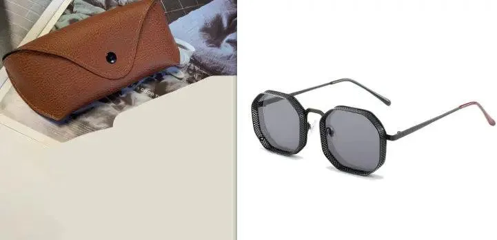 Stylish Metal Box Sunglasses for Men and Women