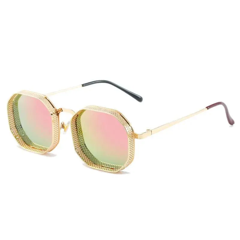 Stylish Metal Box Sunglasses for Men and Women