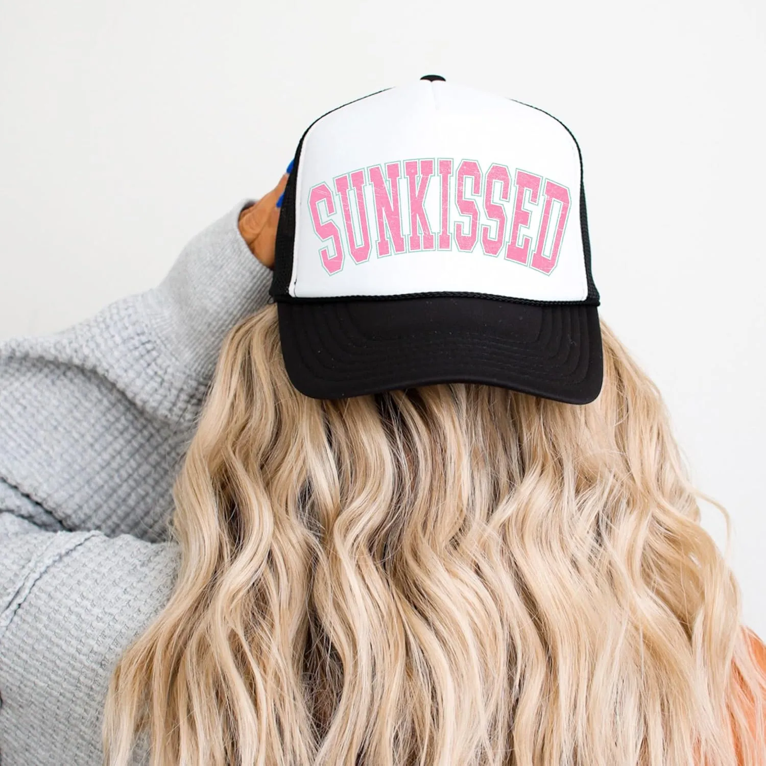 Sunkissed Trendy Summer Classic 5 Panel Mesh Snap Back Trucker Hat