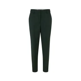 Tailored Cigarette Wool Trouser Emerald Green