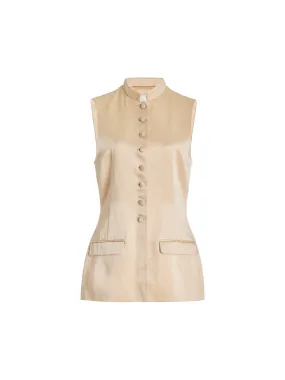 Tailored Satin Vest