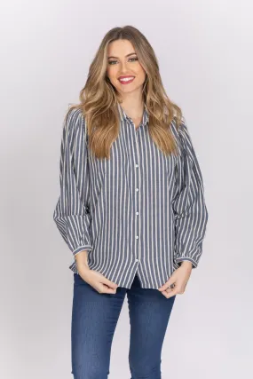 Trovata Lesia Blouse in Stardust Stripe