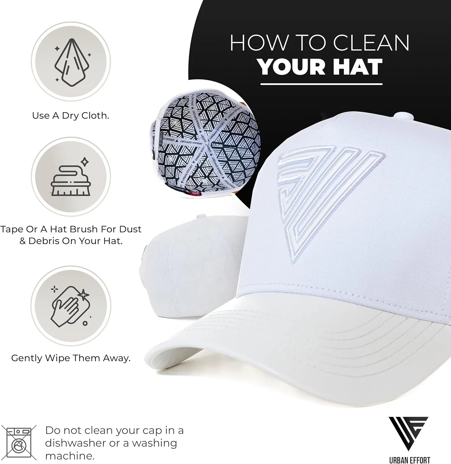 Urban Effort Trendy Mesh Back Cap - Baseball Hat 5-Panel Trucker Hat Women - Trendy Snapback for Outdoors