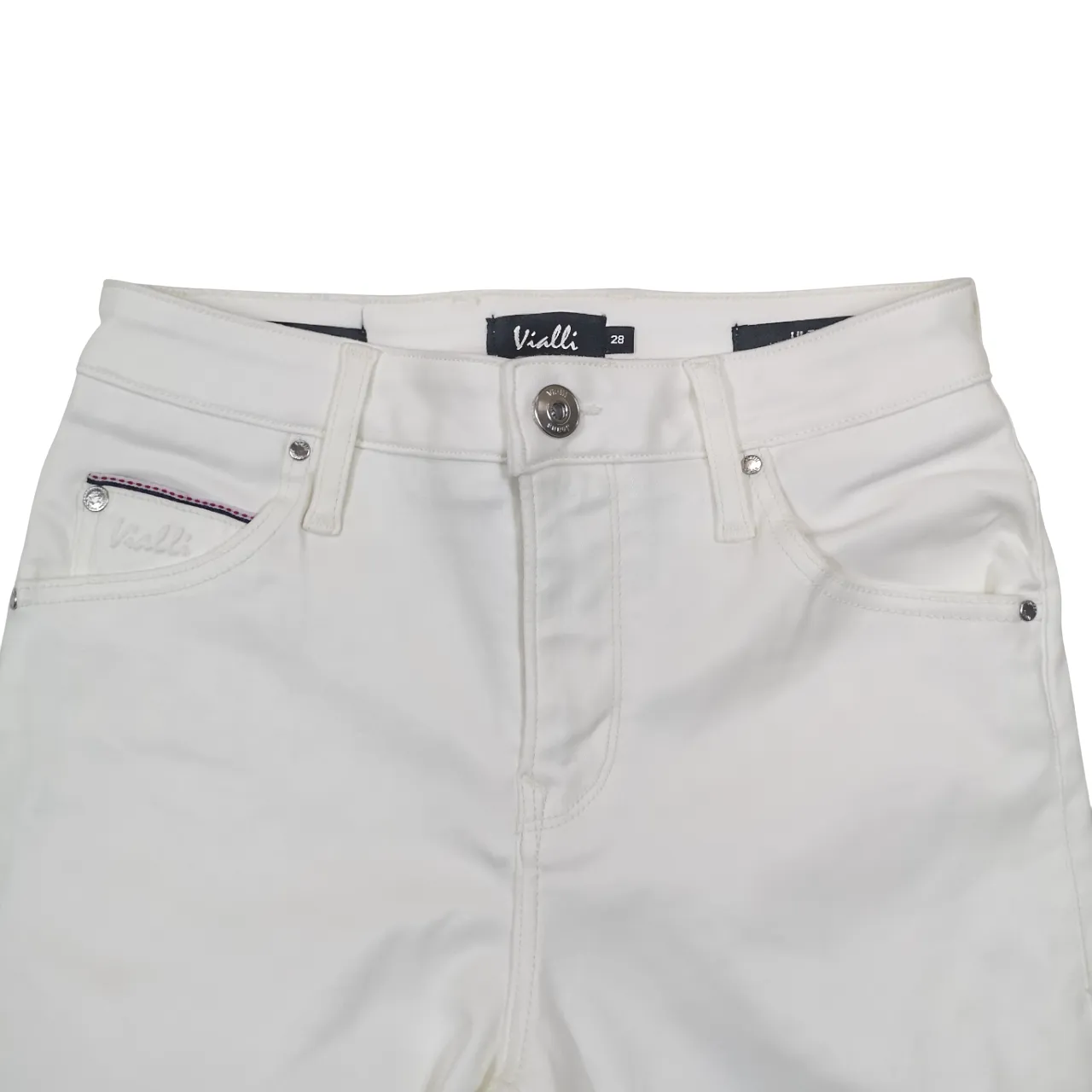 Vialli White oil Wax Ultra Fit Jean