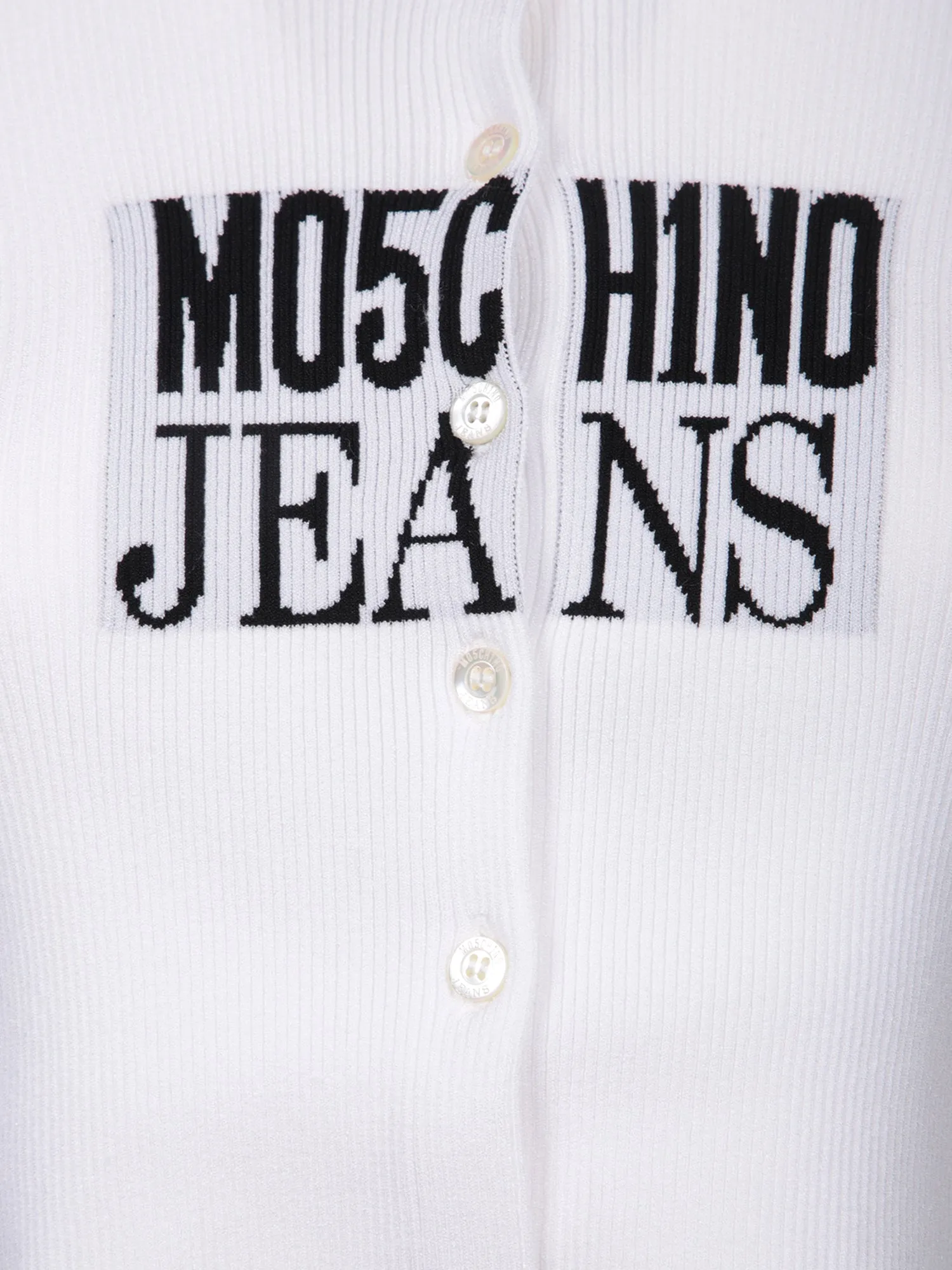 White Viscose Crop Cardigan