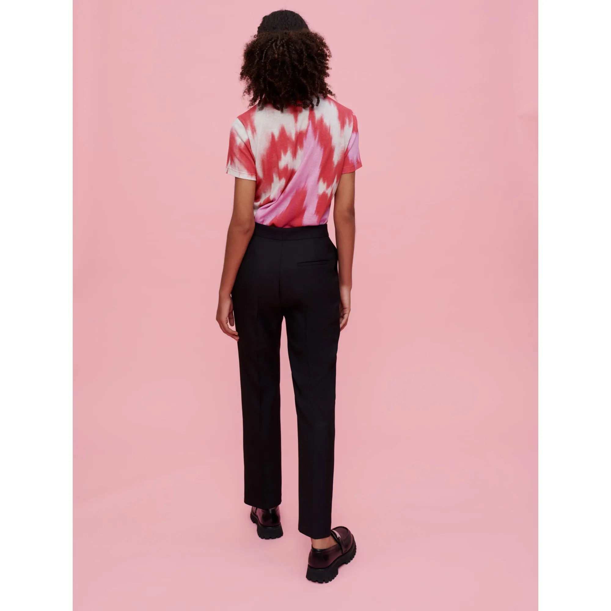 Women Black Tailored Pants - Black