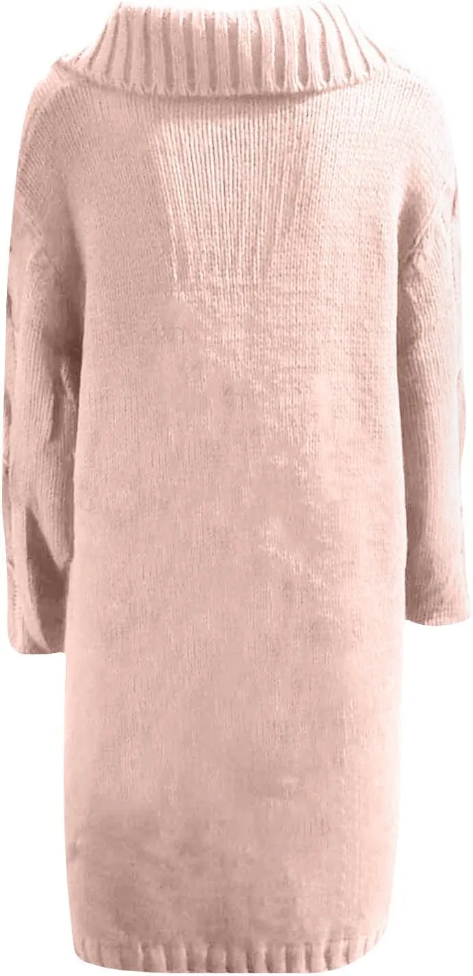 Women's Cardigans Button-Down Long Sleeve Oversized Knit Outerwear Plus Size Casual Soft Lapel Open Front Sweater
