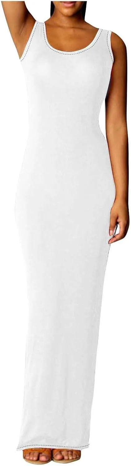 Women's Long Sleeveless Dress Elegant Sexy Summer Casual Wear Elegant Evening Dress with Comfortable Clothing 2025
