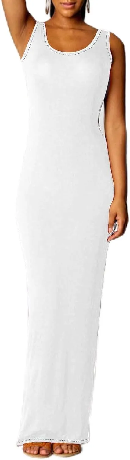Women's Long Sleeveless Dress Elegant Sexy Summer Casual Wear Elegant Evening Dress with Comfortable Clothing 2025