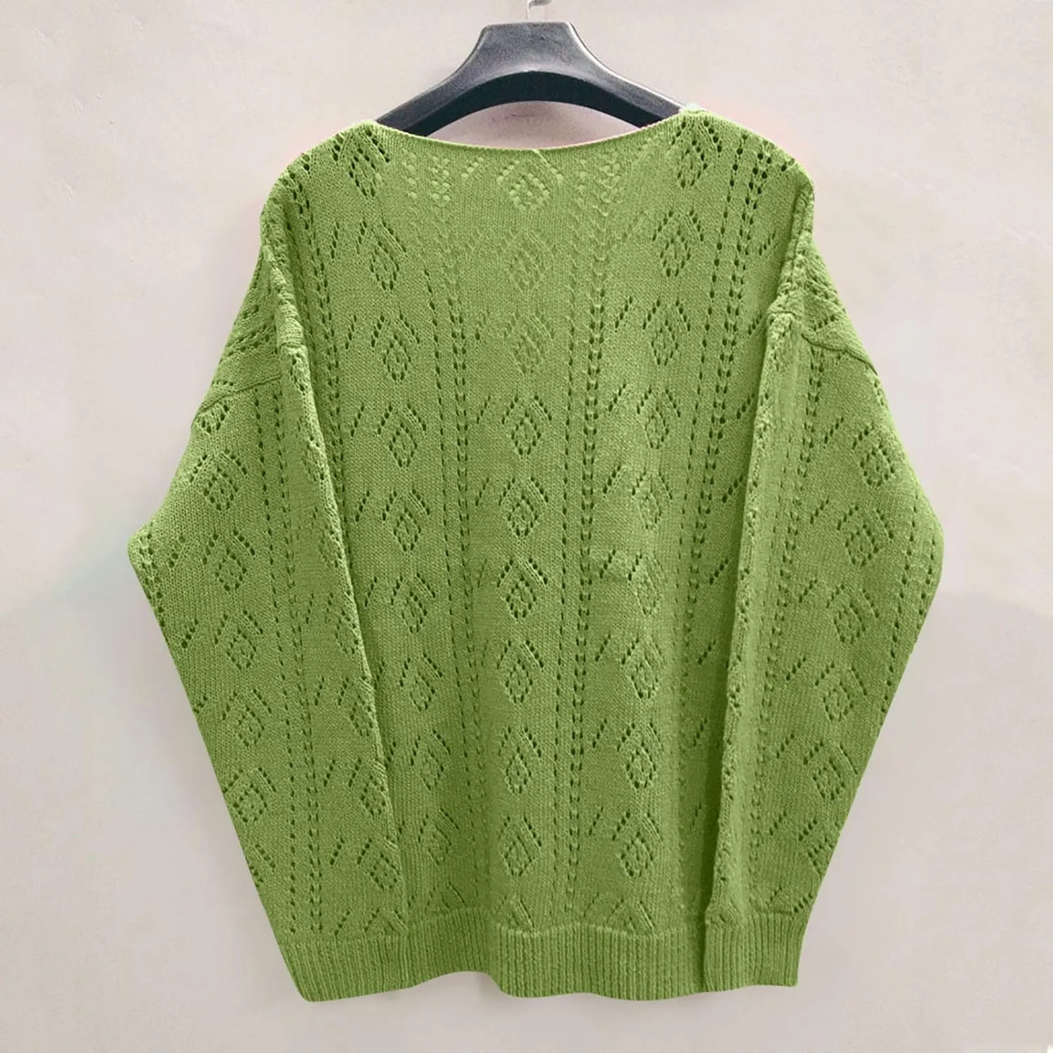 Women's Open Front Cardigan Buttons Hollow Out Cardigan Sweater Casual Soft Drape Fall Cardigan Women's 2024 Fall
