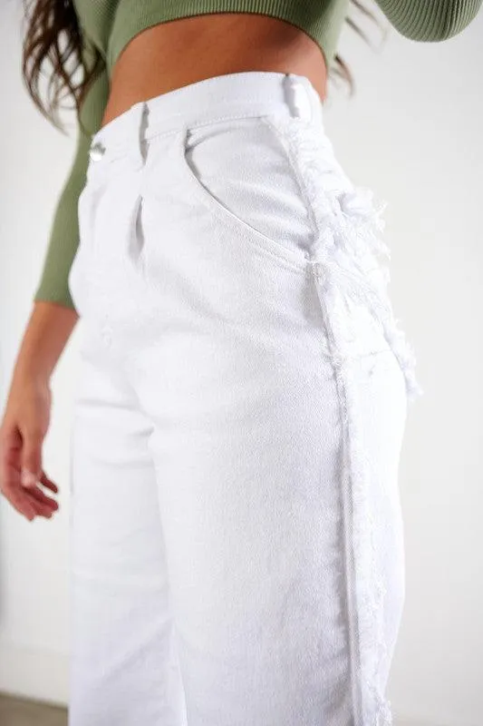 Women's White Slouchy Jeans